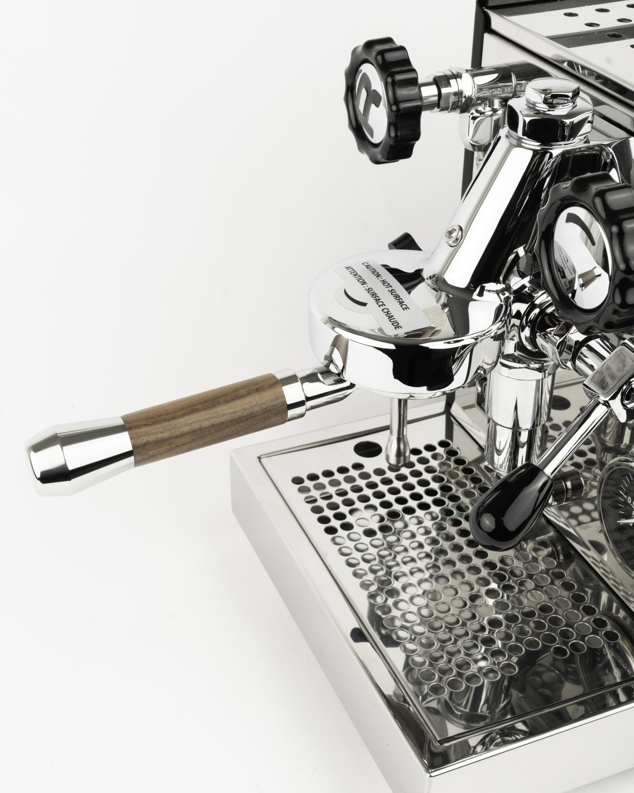 Angled 58mm E61 Bottomless Portafilter Compatinle with Profitec Go, ECM, Lelit, Rocket and Other E61 Grouphead Machines 18-20g basket included