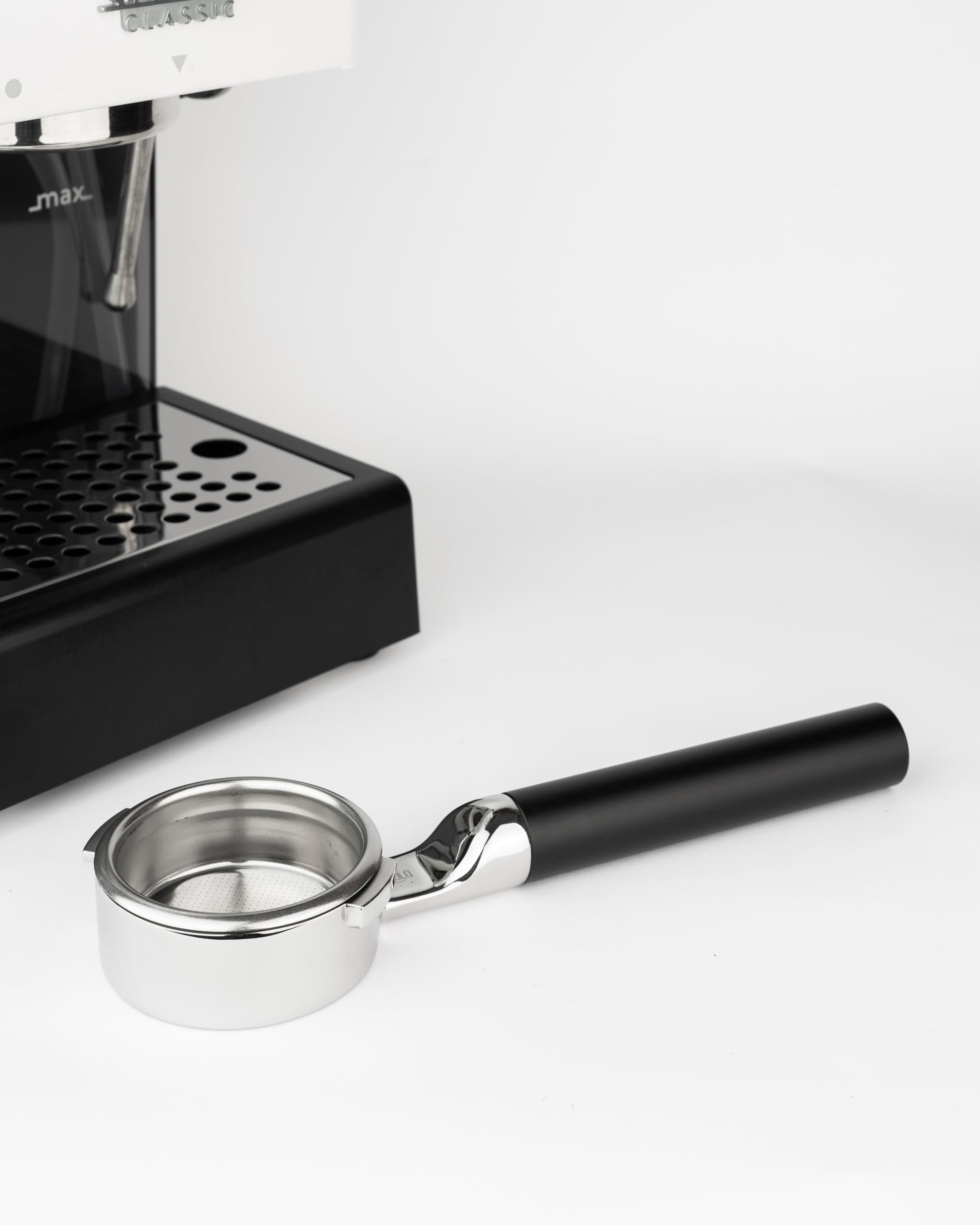 58mm Flat Bottomless Portafilter - Fits Gaggia Classic & Pro – Premium 304 Stainless Steel + 18-20g Basket Included