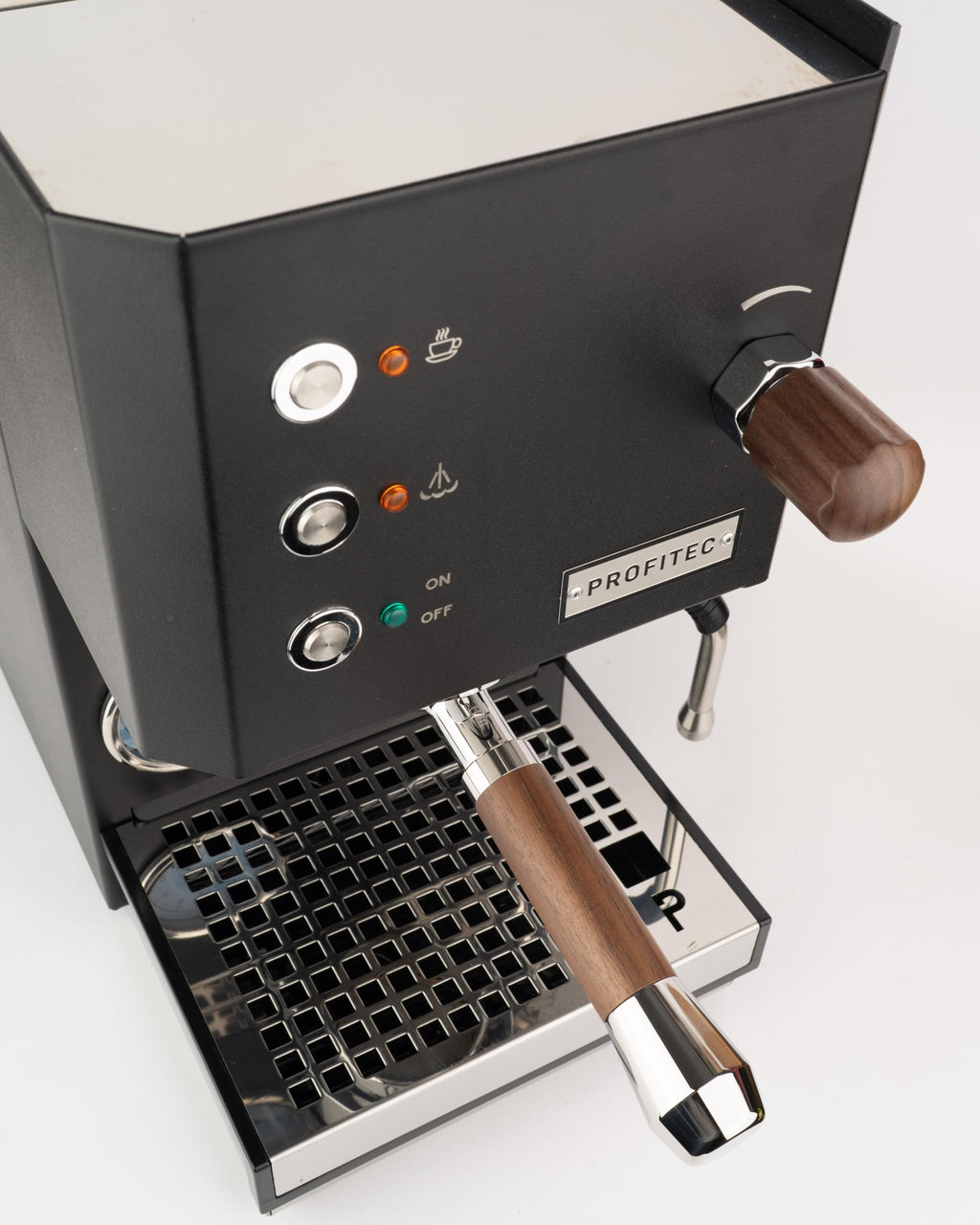 Angled 58mm E61 Bottomless Portafilter Compatinle with Profitec Go, ECM, Lelit, Rocket and Other E61 Grouphead Machines 18-20g basket included