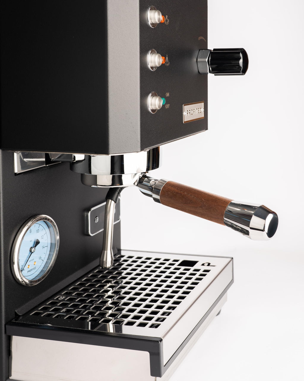 Angled 58mm E61 Bottomless Portafilter Compatinle with Profitec Go, ECM, Lelit, Rocket and Other E61 Grouphead Machines 18-20g basket included